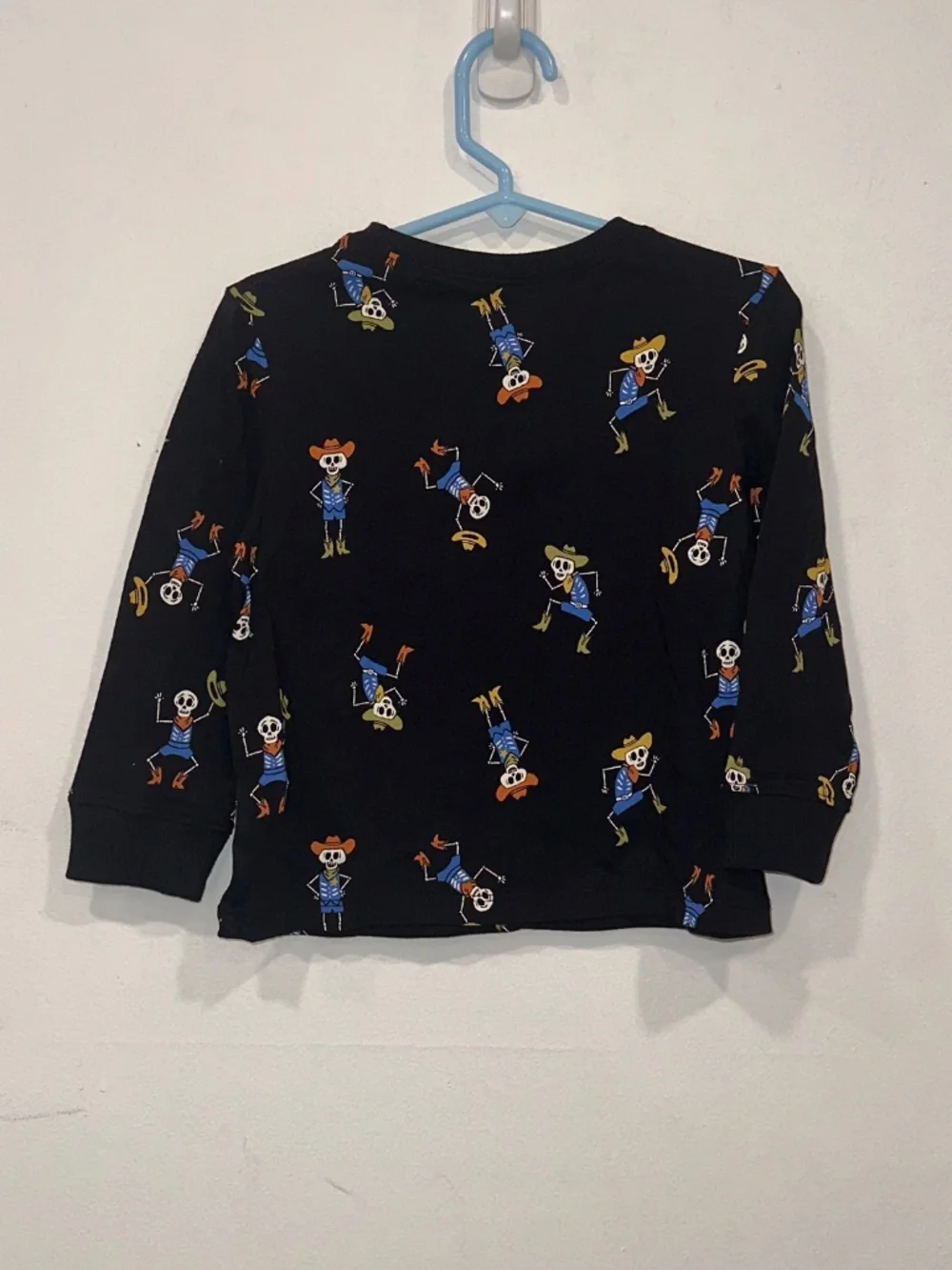 Old Navy Halloween Skeleton Cowboys Long Sleeve Tee Shirt Western NEW Sz 2T